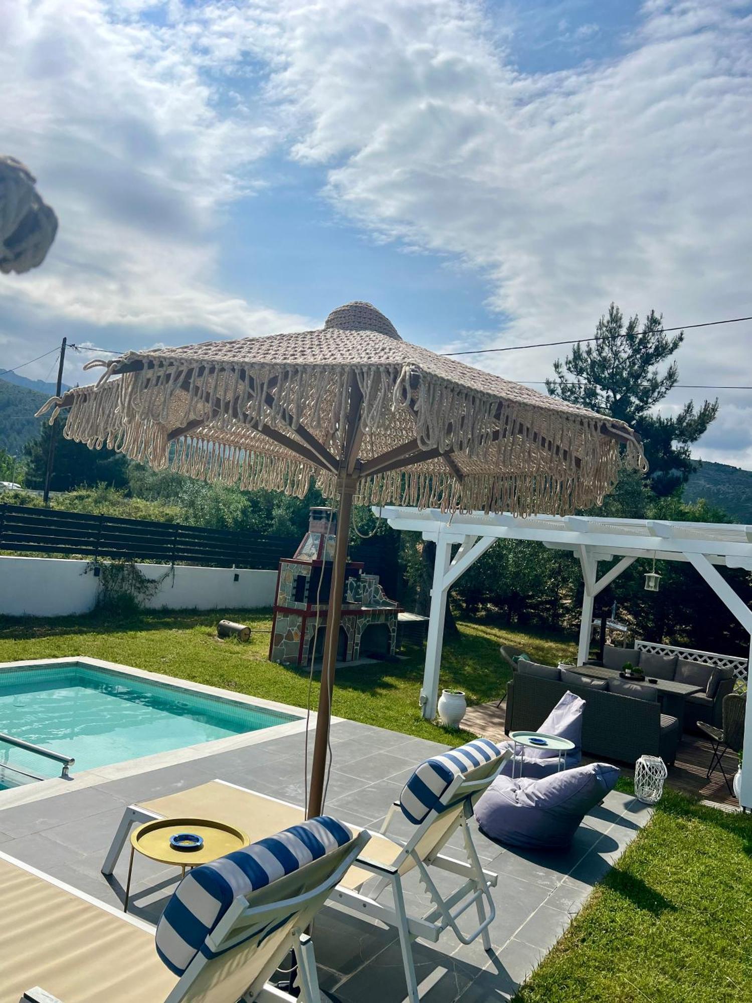 Fokas Luxury Villa Prínos Exterior foto